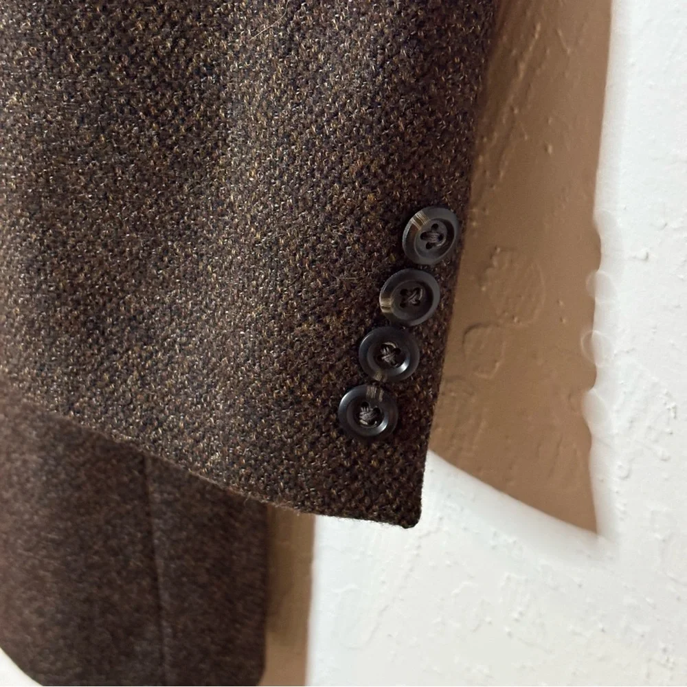 John W. Nordstrom‎ Wool Cashmere Blazer Jacket Mens 46 L-T Brown Sports Coat